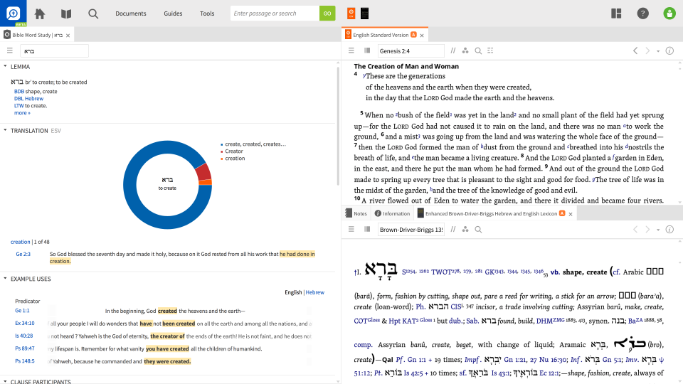 screenshot of Logos Bible Software